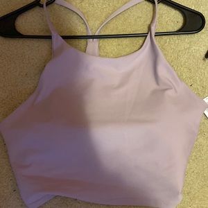 Workout tank with built in sports bra
